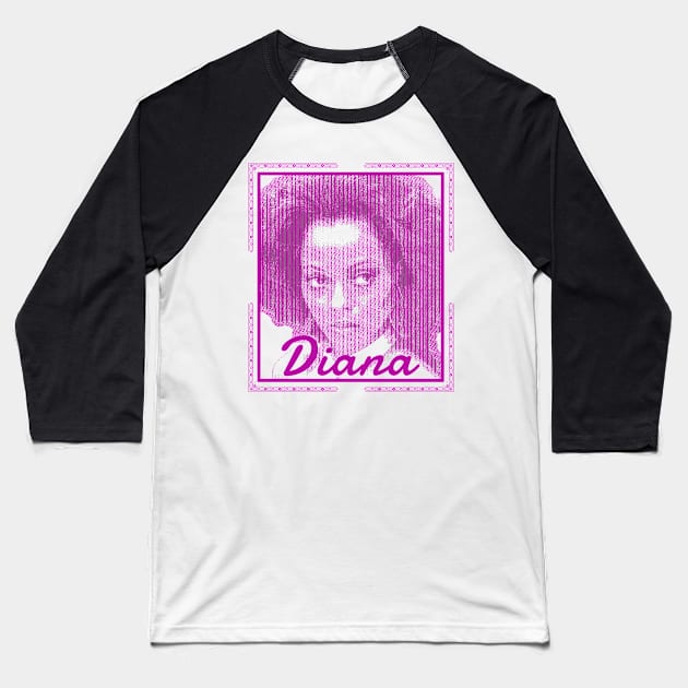 diana purple ross Baseball T-Shirt by Suarezmess